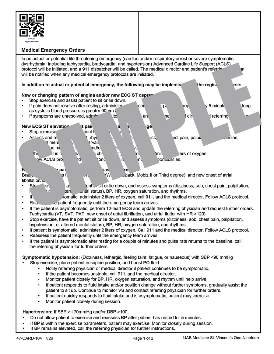 EMERGENCY MEDICAL ORDERS