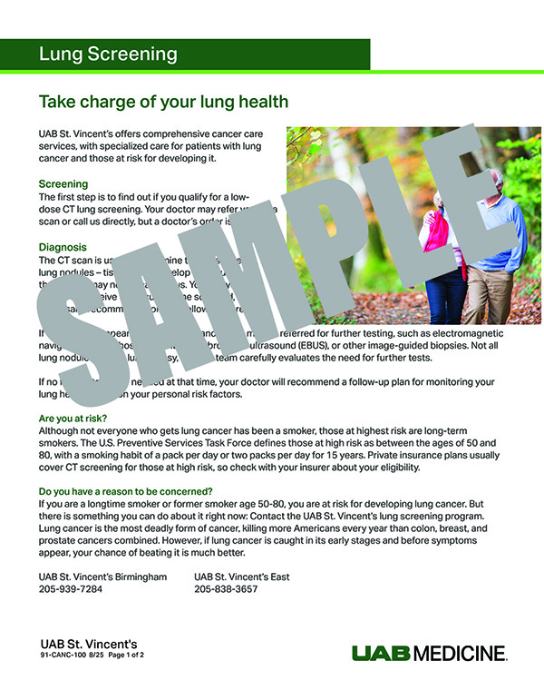 LUNG SCREENING FLYER