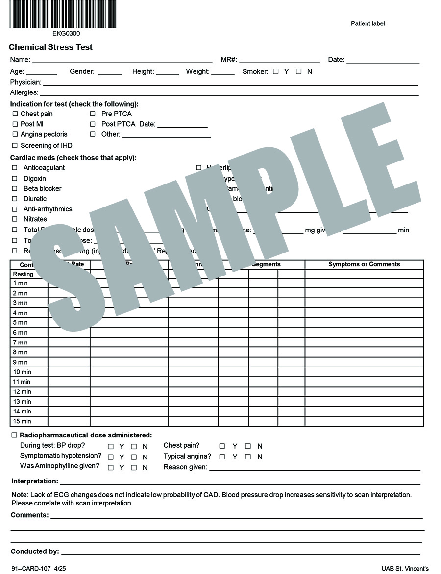 CHEMICAL STRESS TEST