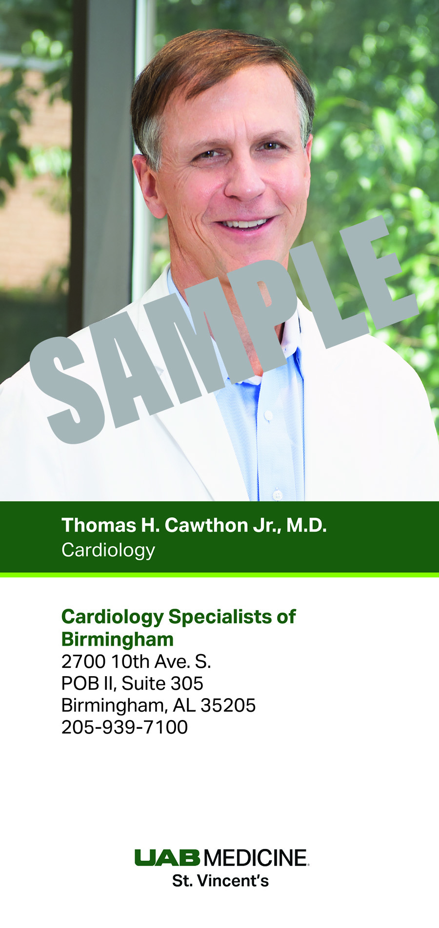 THOMAS CAWTHON, M.D. BIOCARD