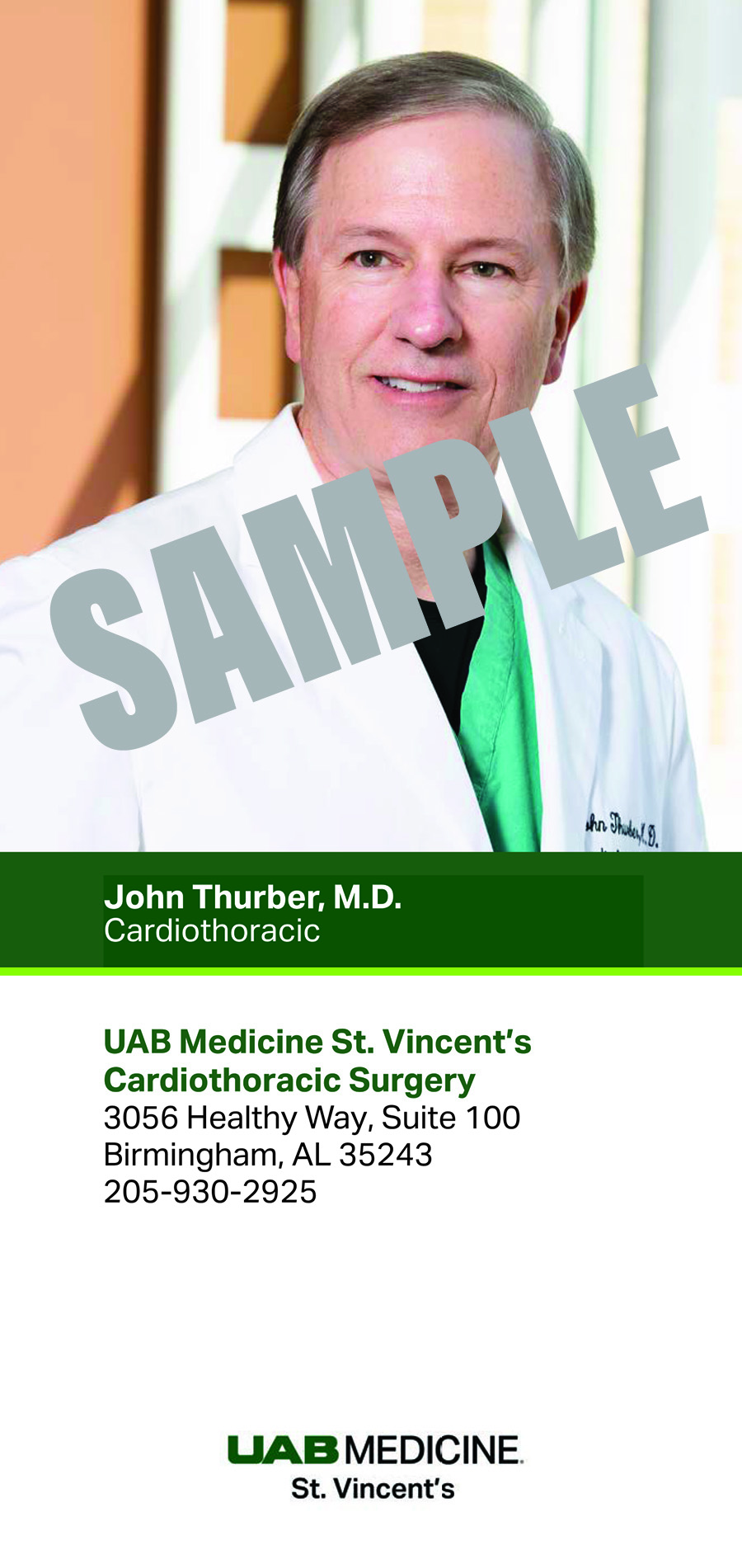 JOHN THURBER, M.D. BIOCARD