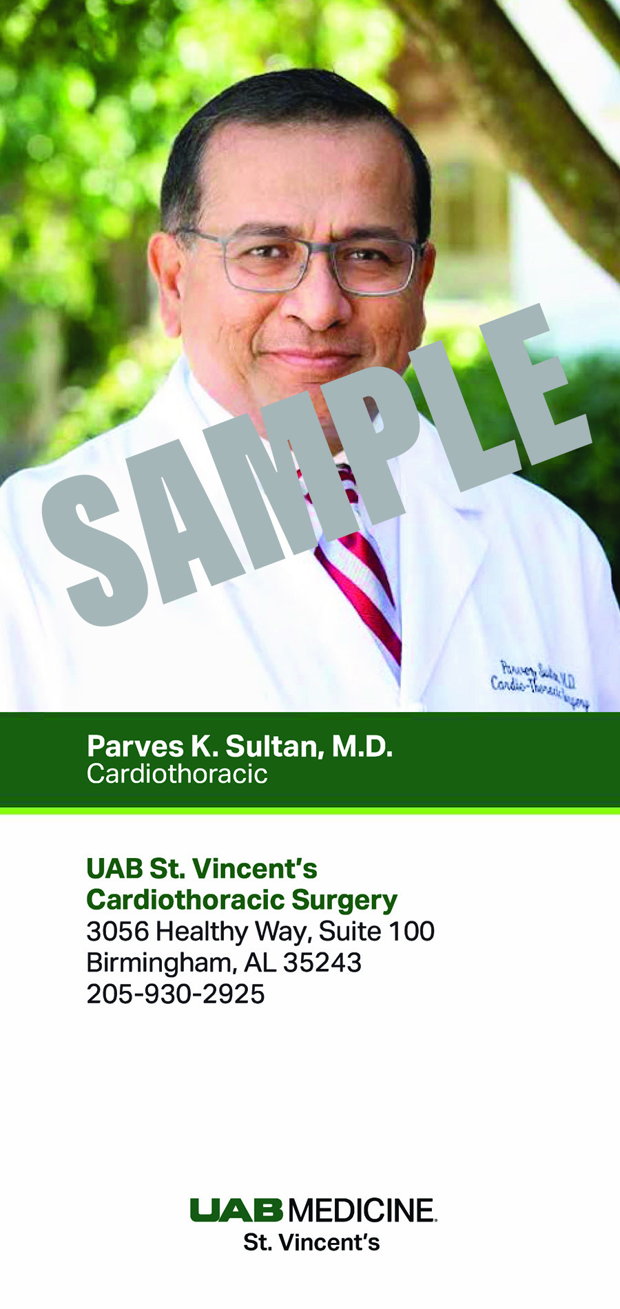 PARVES SULTAN, M.D. BIOCARD