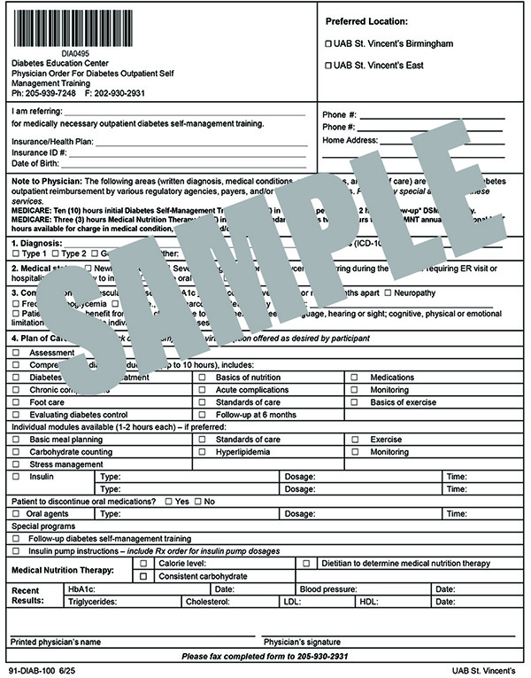 DIABETES OP EDUCATIONAL SERVICES