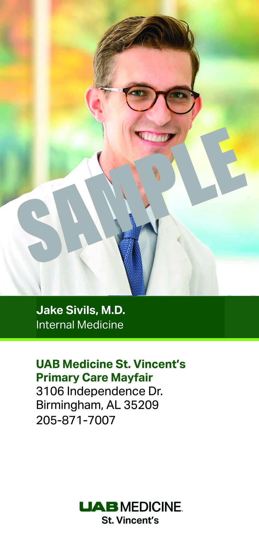 JAKE SIVILS, M.D. BIOCARD