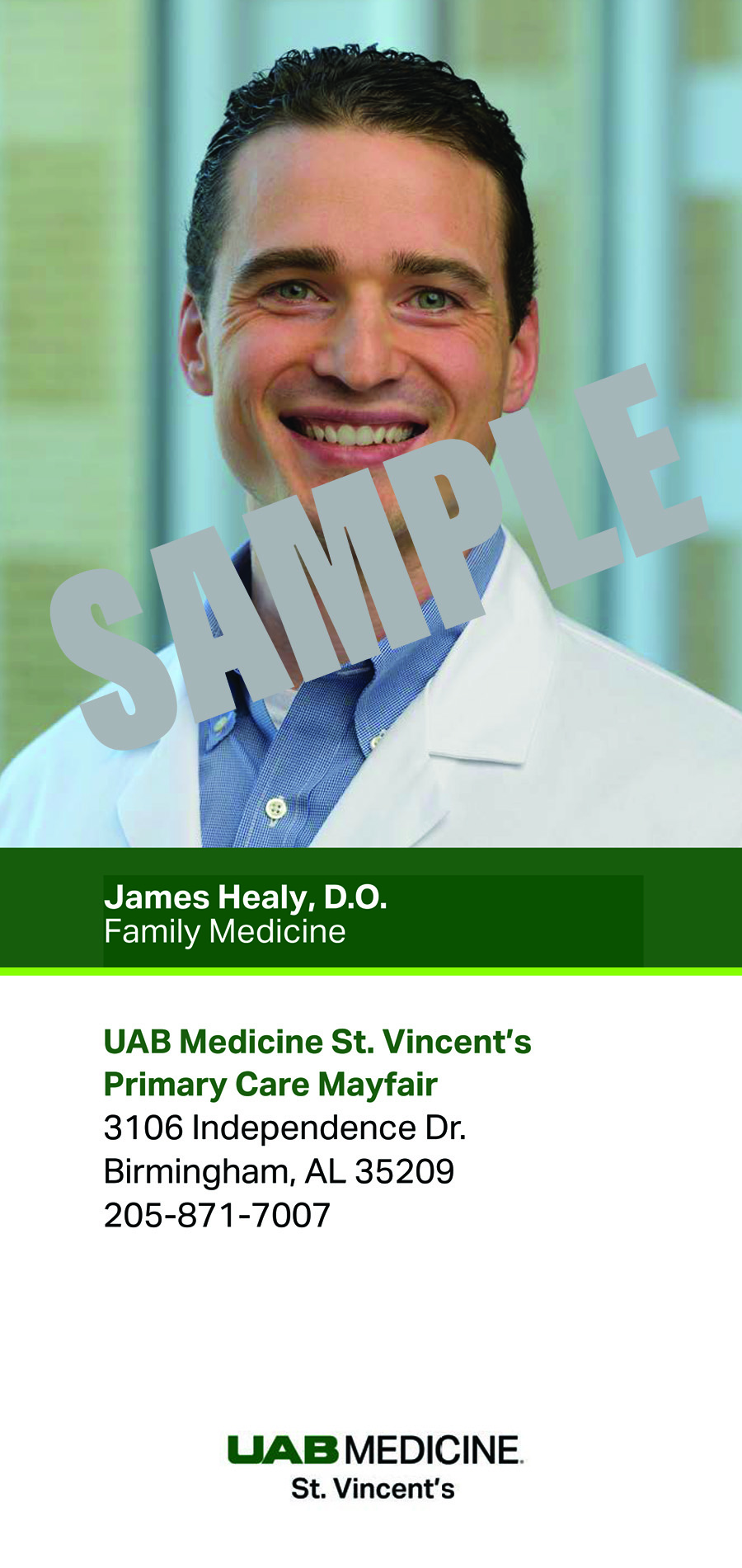 JAMES HEALY, D.O. BIOCARD