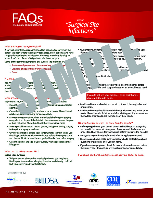 FAQ SURGICAL SITE INFECTIONS