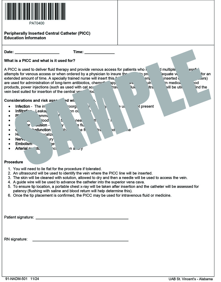 PIIC EDUCATION FORM
