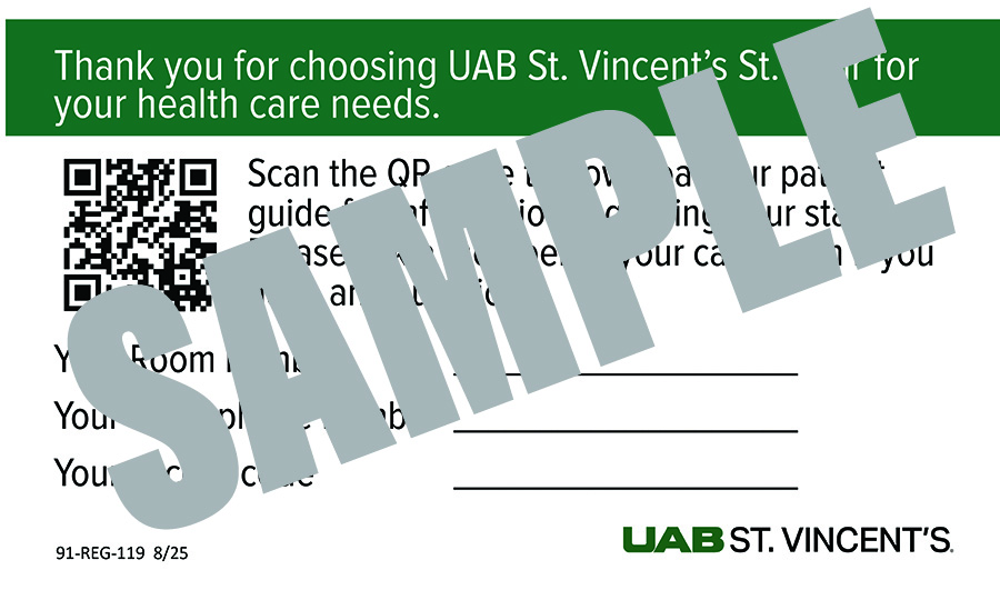 PATIENT GUIDE CARDS - ST. CLAIR