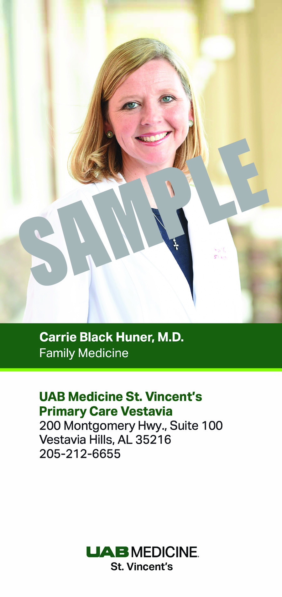 CARRIE HUNER, M.D. BIOCARD