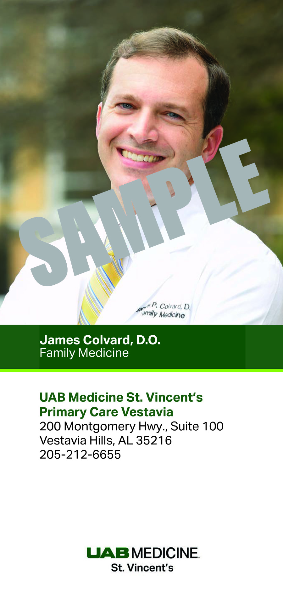 JAMES COLVARD, D.O. BIOCARD