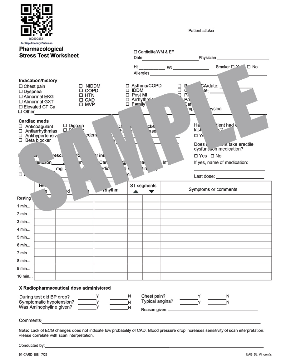 PHARMACOLOGICAL STRESS TEST