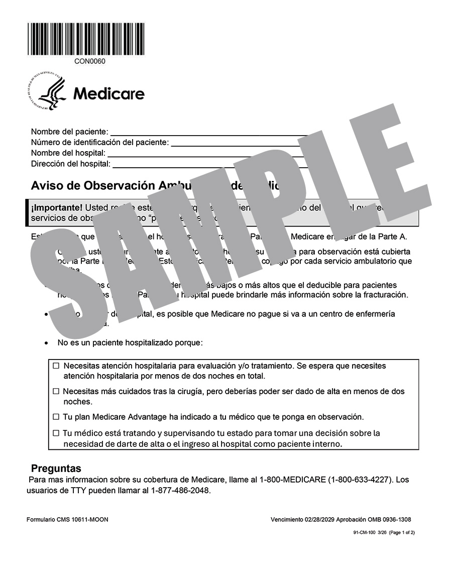 CMS MOON FORM-SPANISH