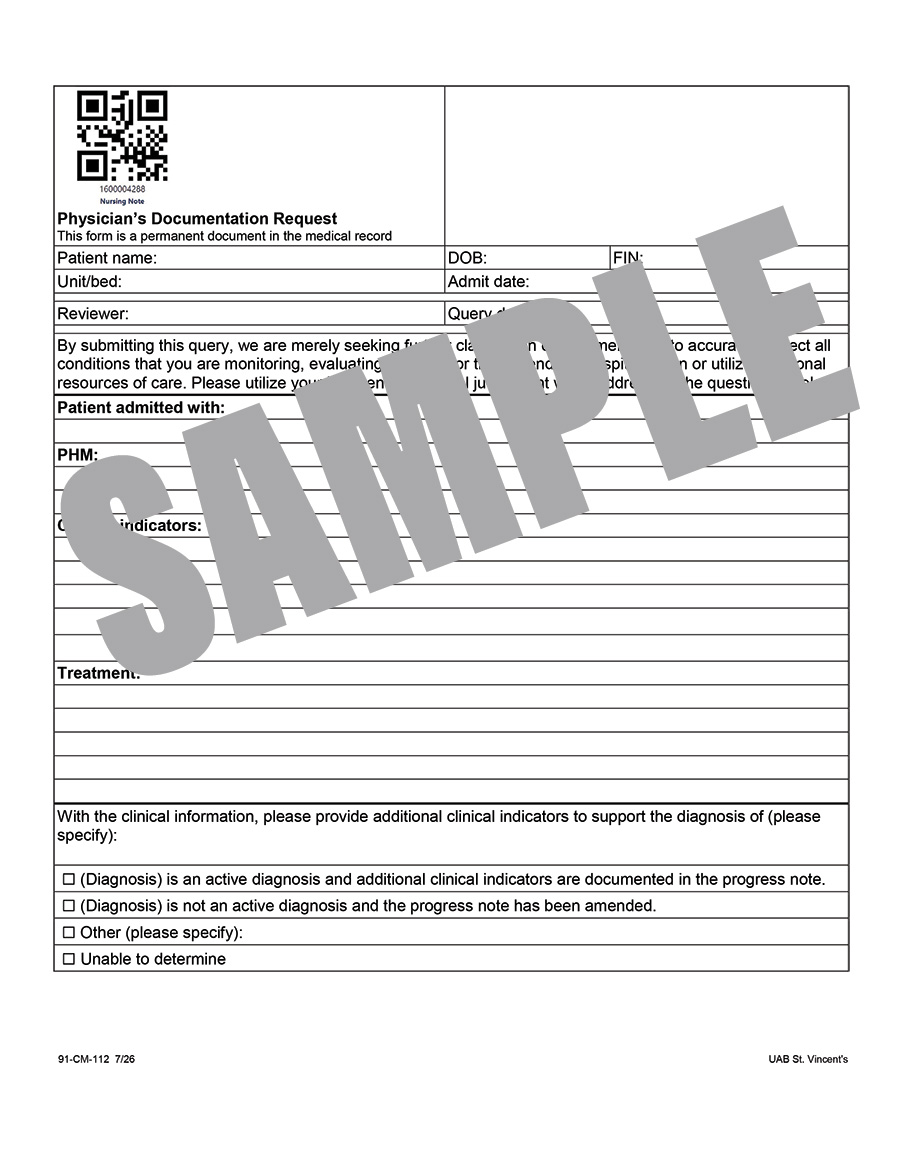 CLINICAL VALIDITY QUERY