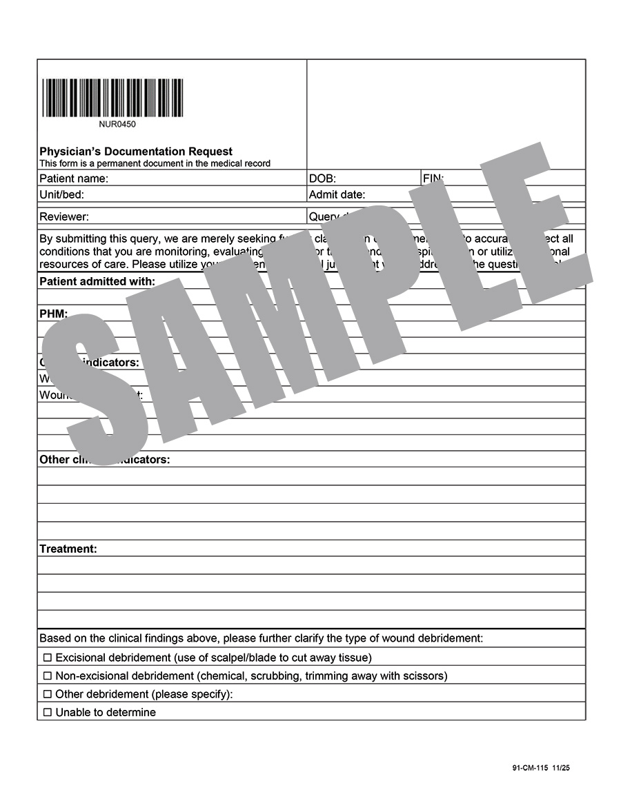DEBRIDEMENT EXCISIONAL