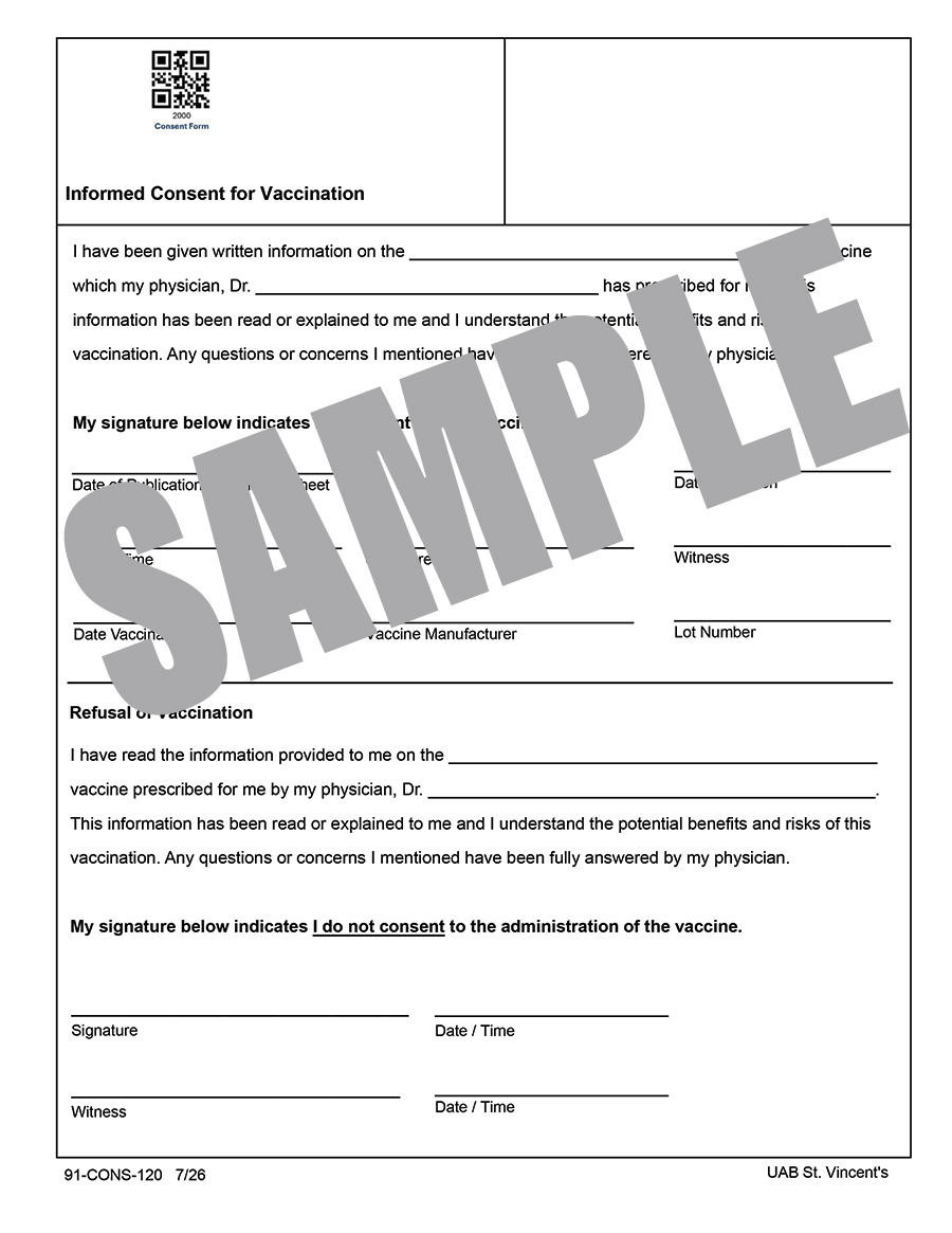 INFORMED CONSENT FOR VACCINATION