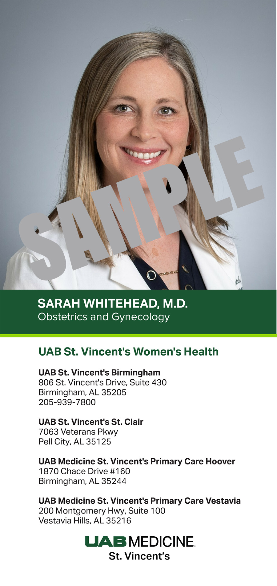SARAH WHITEHEAD, M.D. BIOBOARD