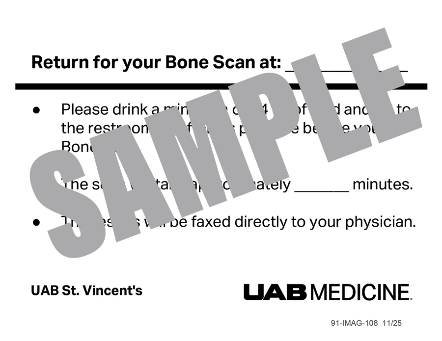BONE SCAN CARDS
