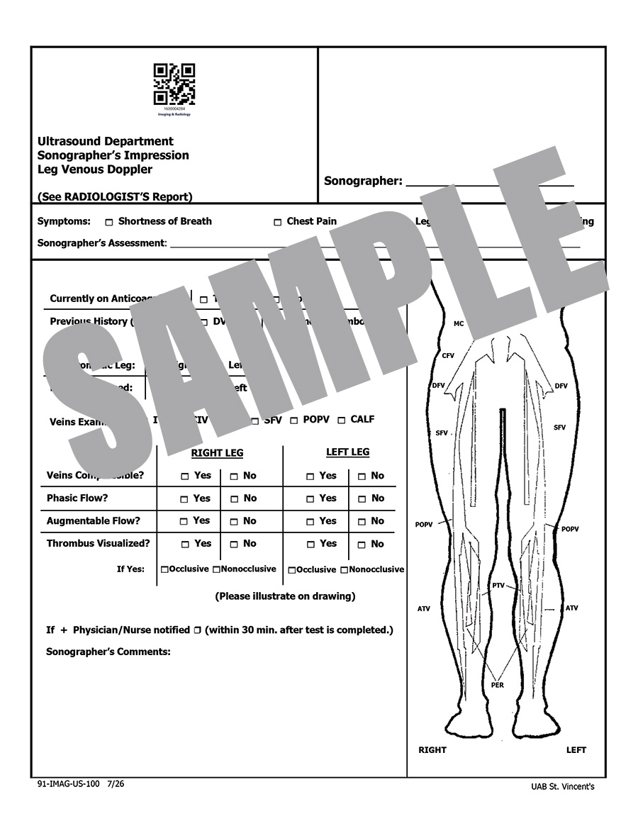 LEG VENOUS DOPPLER