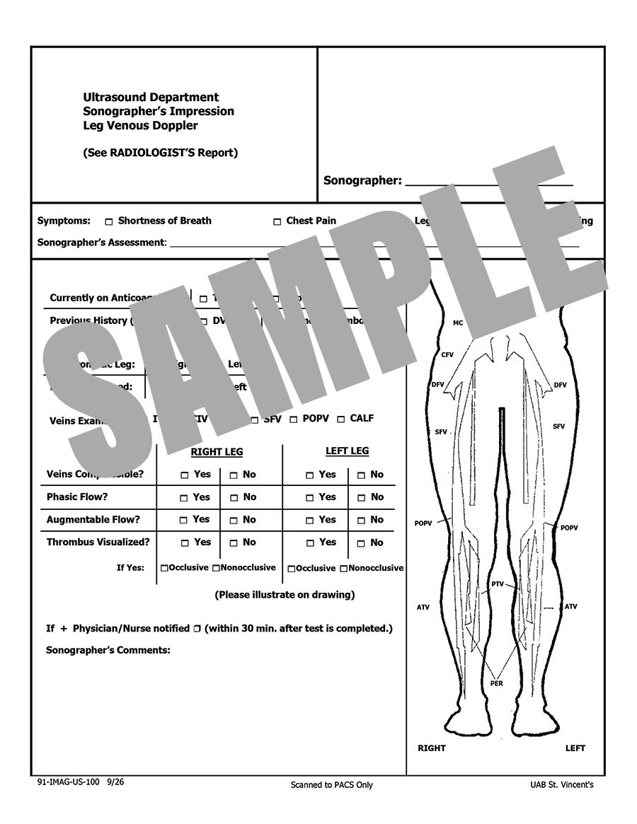 LEG VENOUS DOPPLER