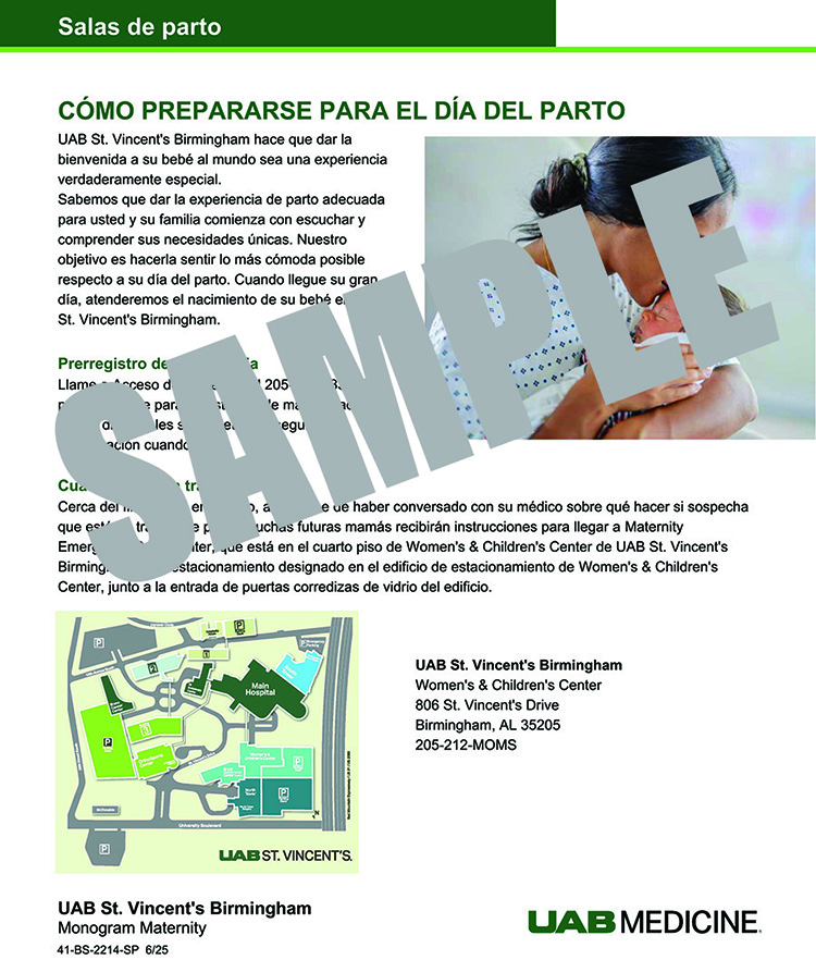PREPARING FOR YOUR DELIVERY DAY (SPANISH)