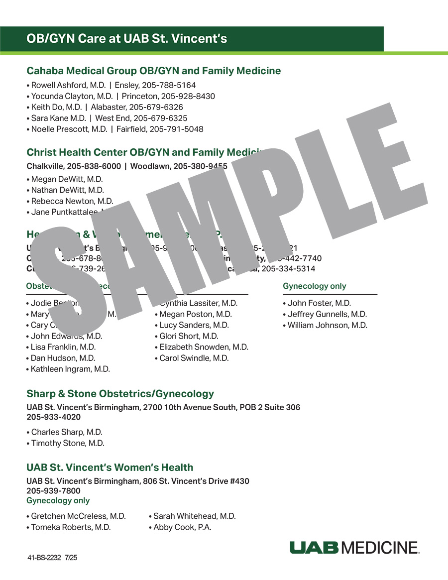 All OBGYN Flyer