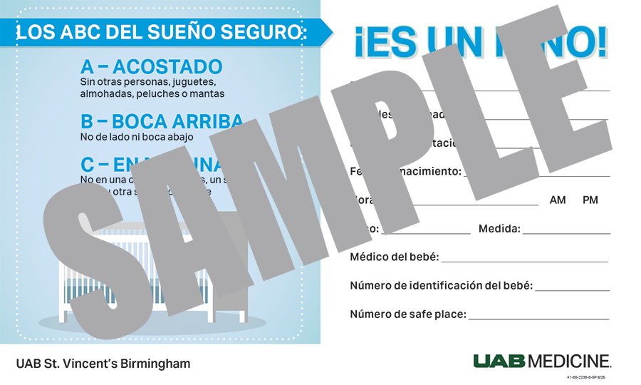 SAFE INFANT SLEEP CARD_BOY-SPANISH