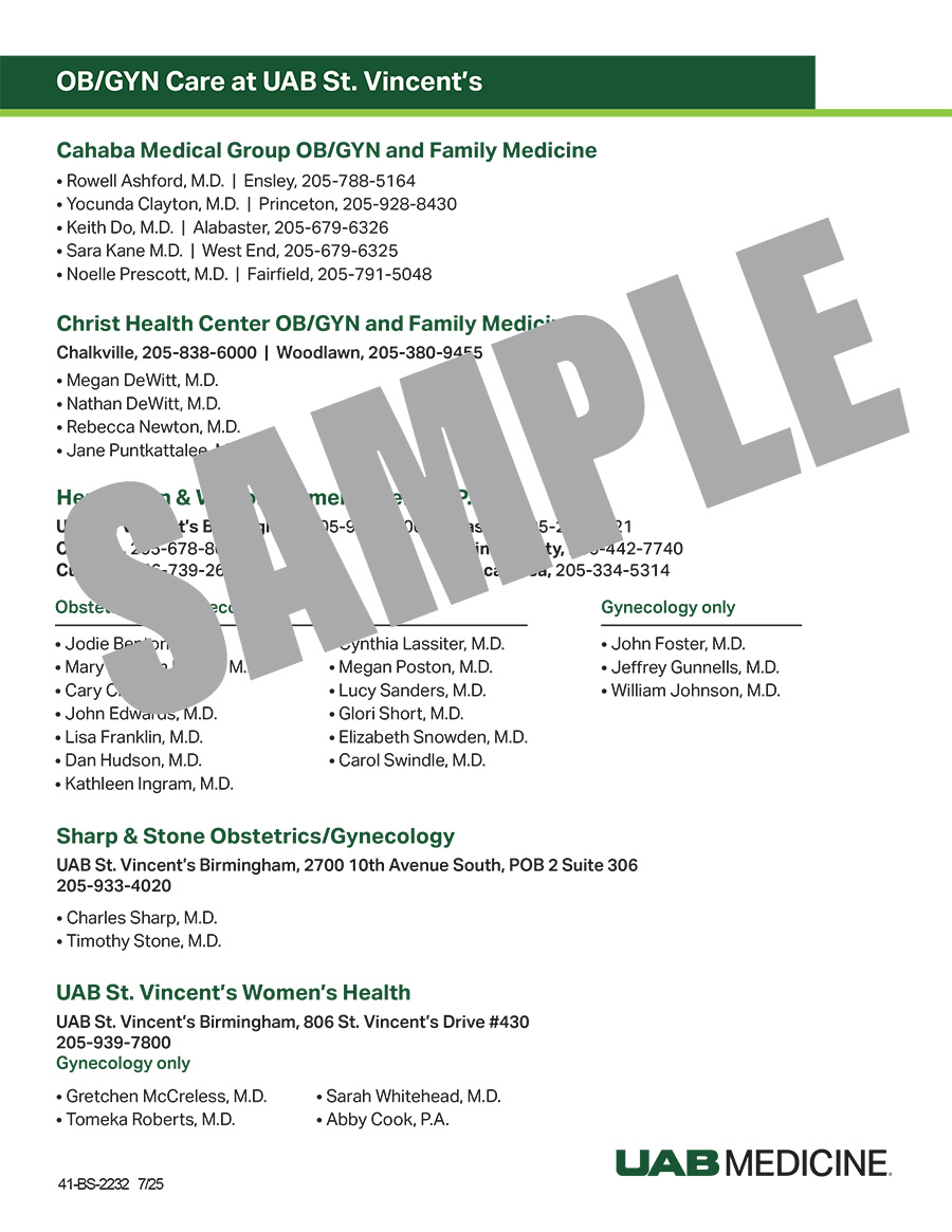 All OBGYN Flyer