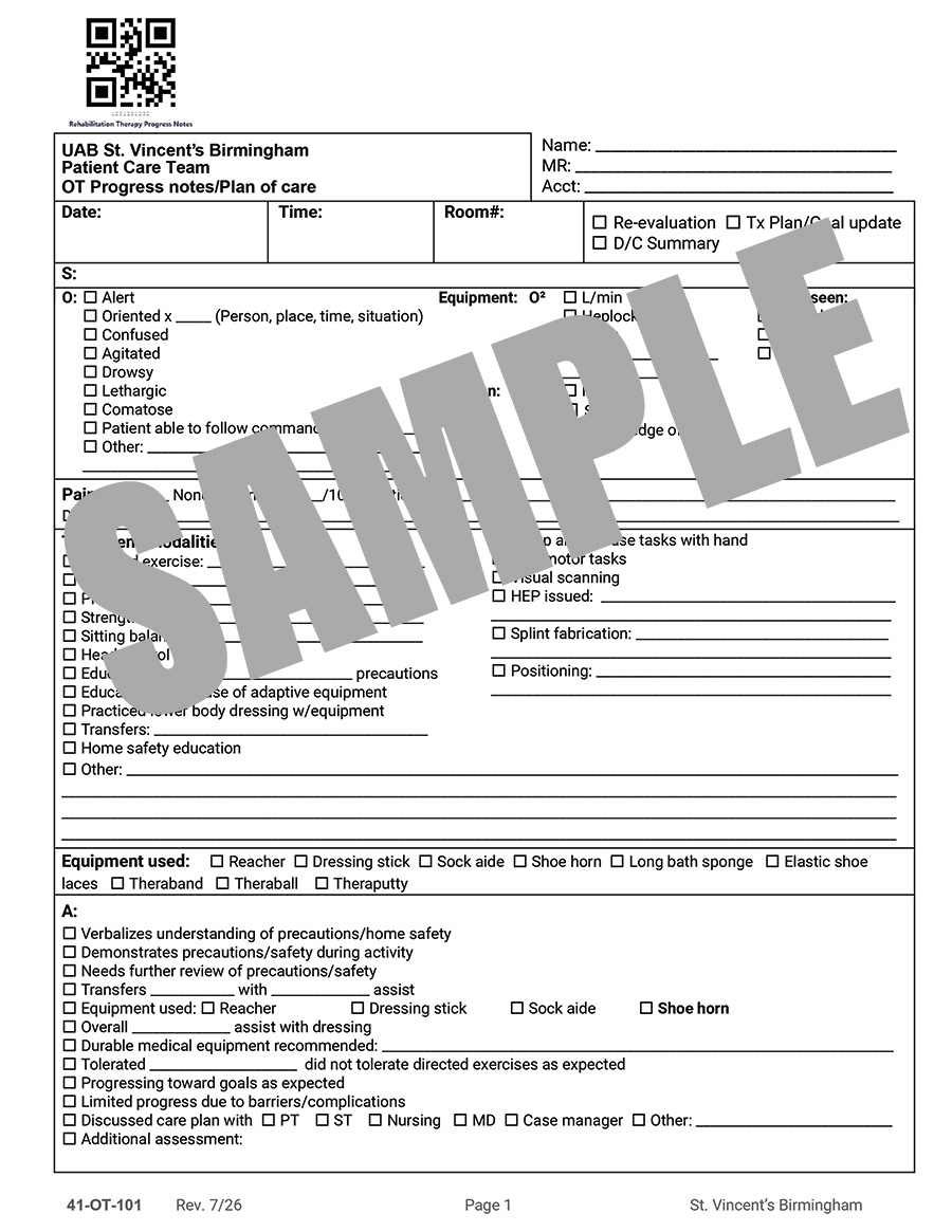OT PROGRESS NOTE