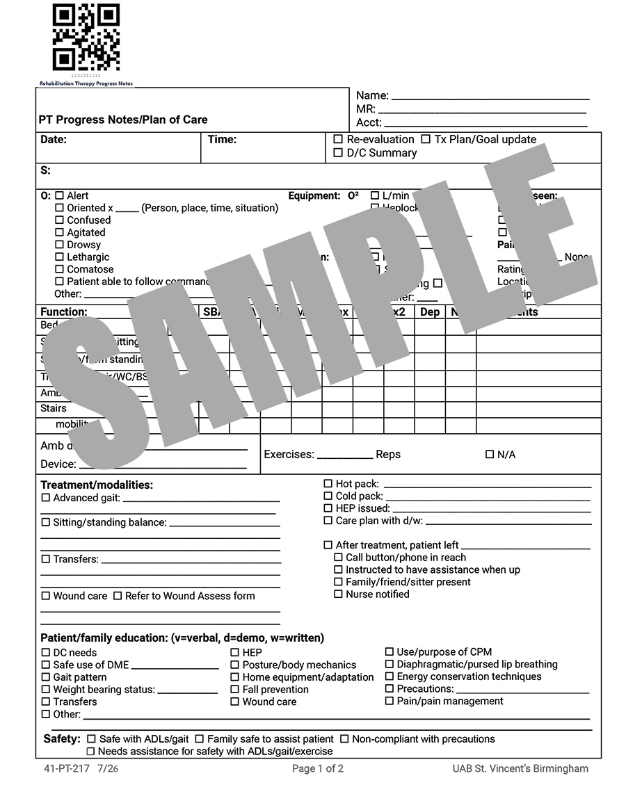 PT PROGRESS NOTE/PLAN OF CARE