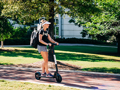 scooters on campus stream