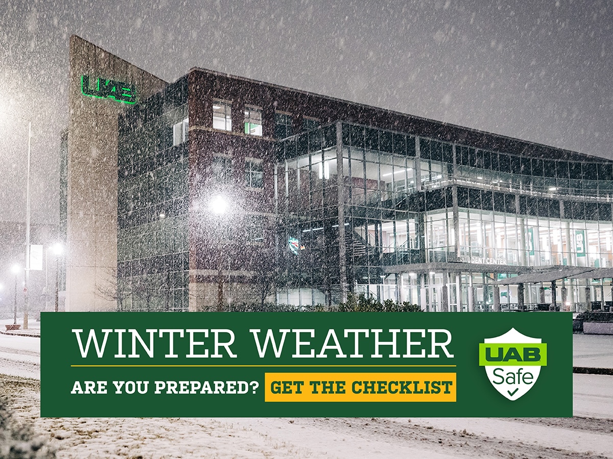 UAB in a snow storm: Get the checklist