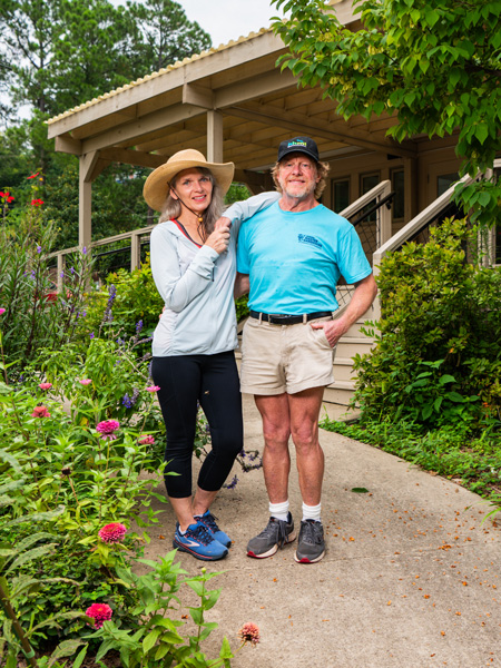 Mary Williams and Fred Wagner at the UAB Solar House