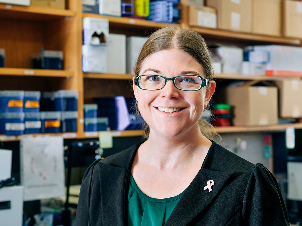 Mary Kathryn Sewell-Loftin, Ph.D., in her lab