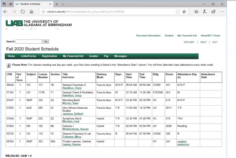 rep student town hall schedule screenshot 825px