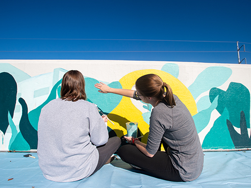 New mural adds color to the campus landscape
