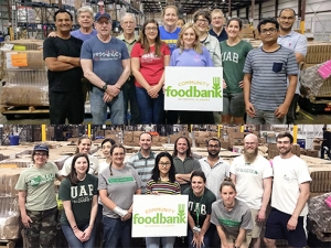 Biology spends service day at community food bank