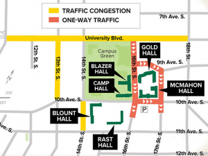 Change your commute route Aug. 16-20 for student move-in