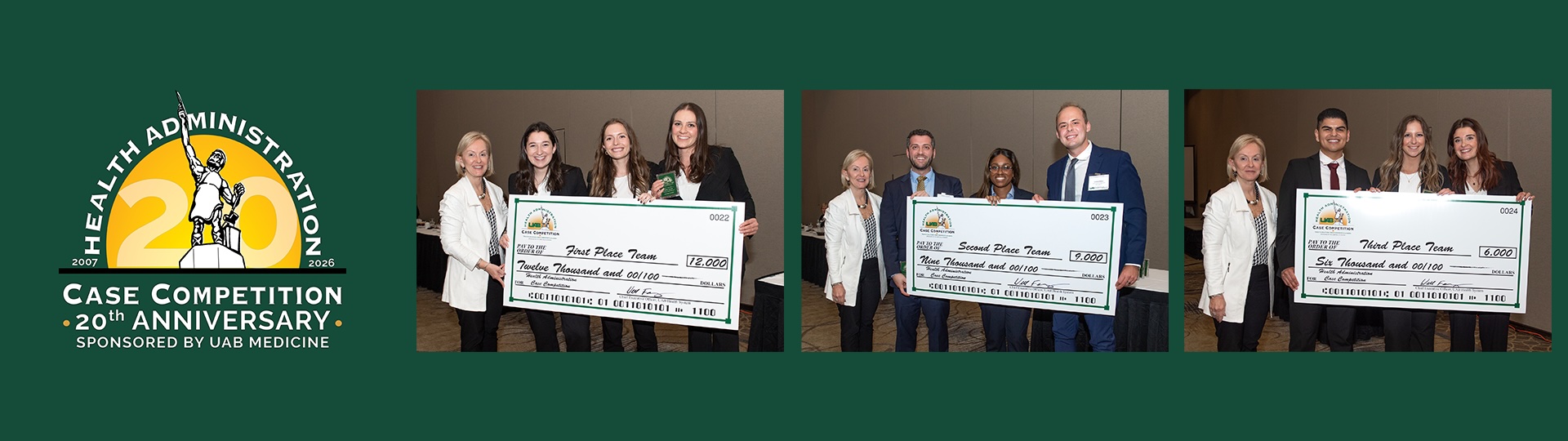 HA Case logo on left, past winners on the right