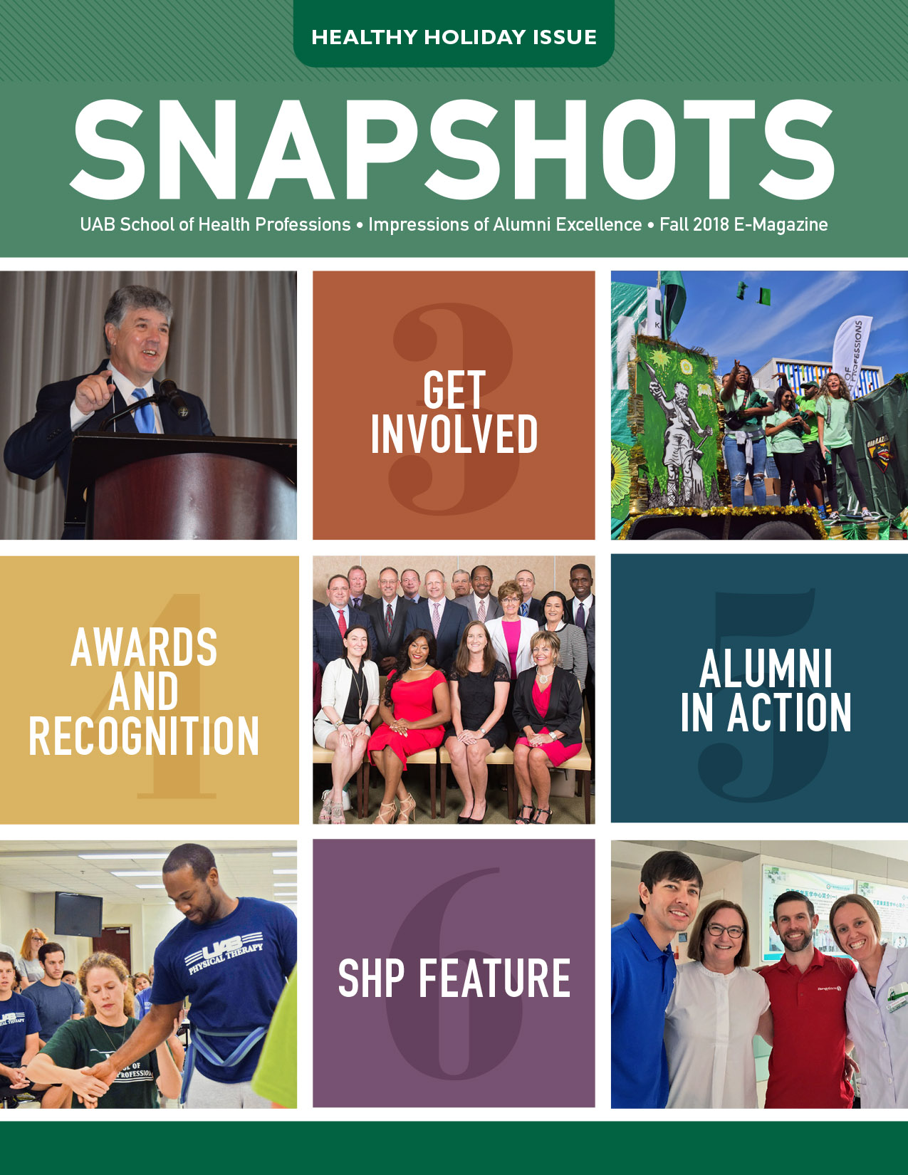 SHP Fall 2018 Snapshots Cover