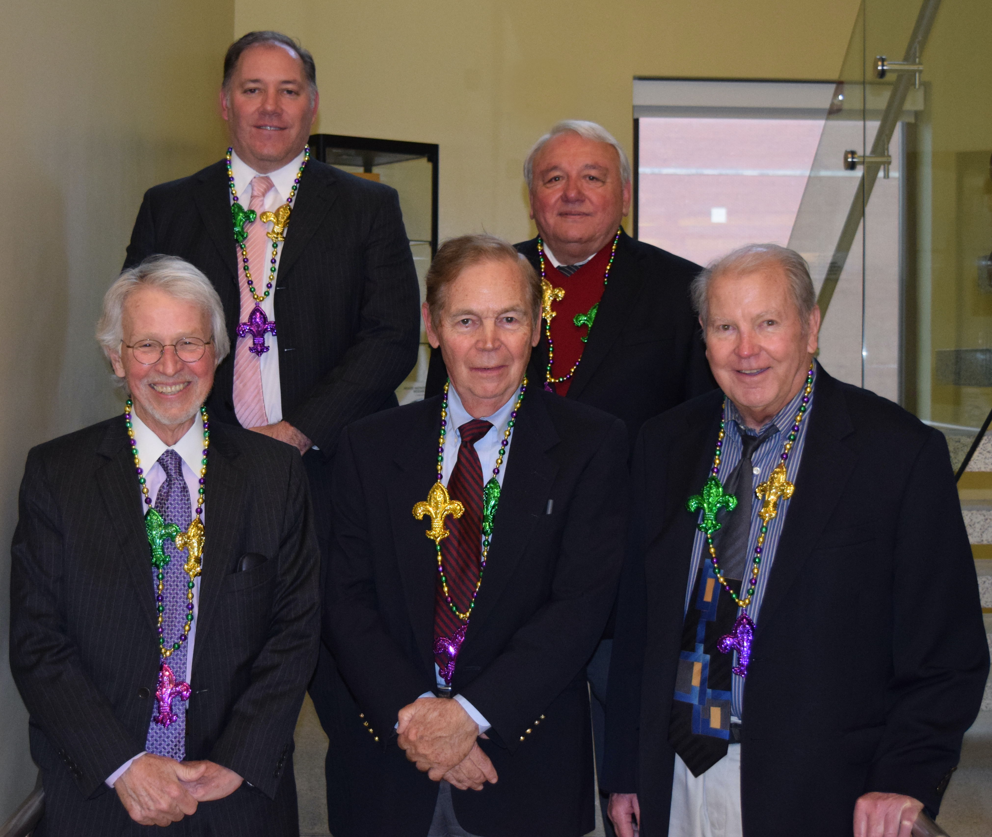 Past HSA doctoral program directors: Top Row L/R - Hearld, Hernandez Bottom Row L/R - Duncan, Fottler, Thompson