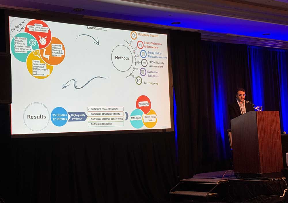 Sadegh Mojaradinloo, BSc OT, was one of four PhD in Rehabilitation Science students who presented research at the ACRM 2025 annual conference