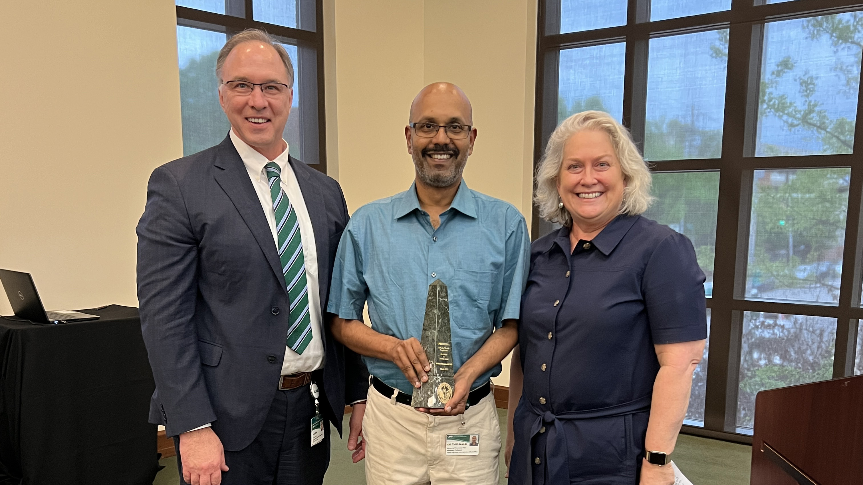 Excellence in Service Award - Faculty: Mohanraj Thirumalai, Health Services Administration