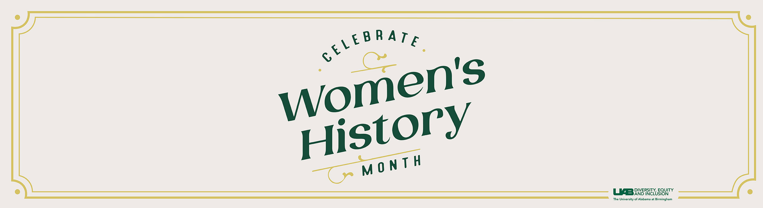 Women's History Month banner image