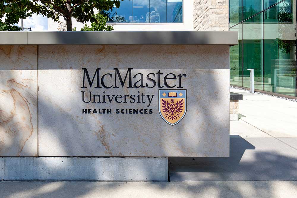 McMaster University Health Sciences sign