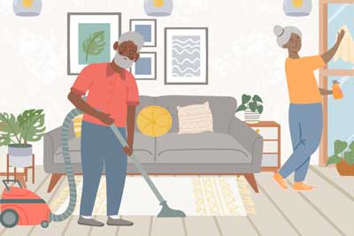 To Prevent a Stroke, Household Chores and Leisurely Strolls May Help