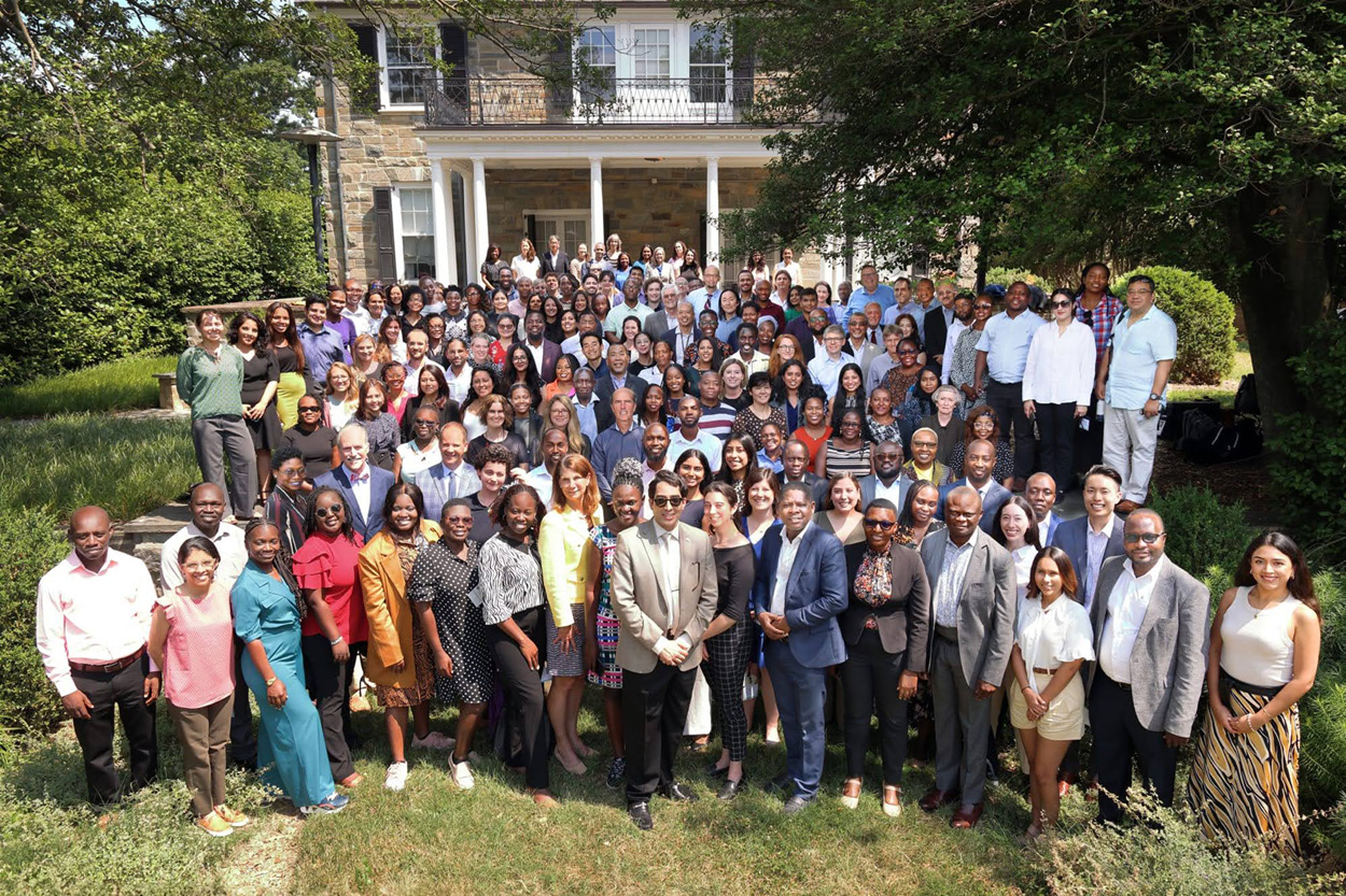 Large group photo of INSIGHT trainees and mentors