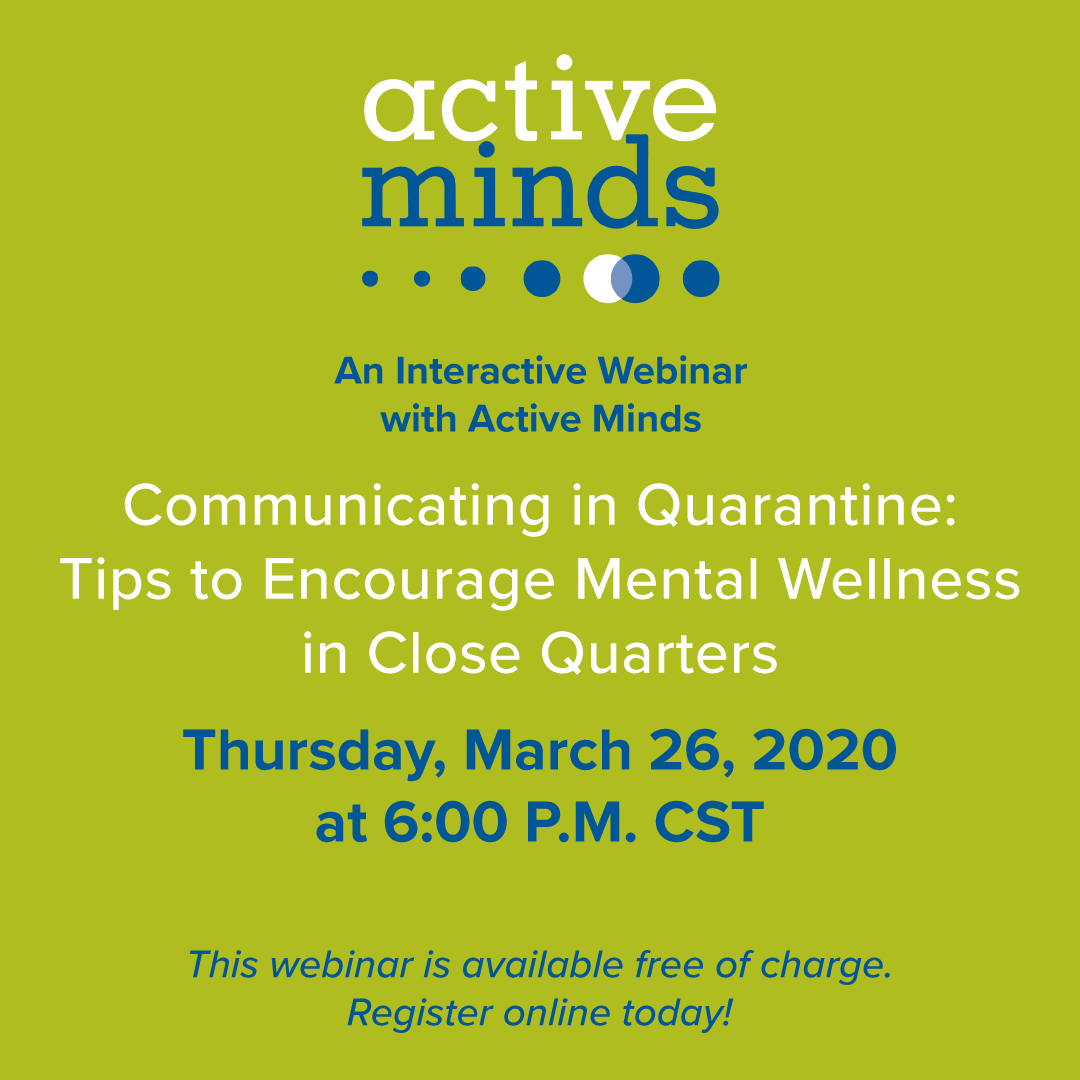 ActiveMinds CovidWebinar Thurs