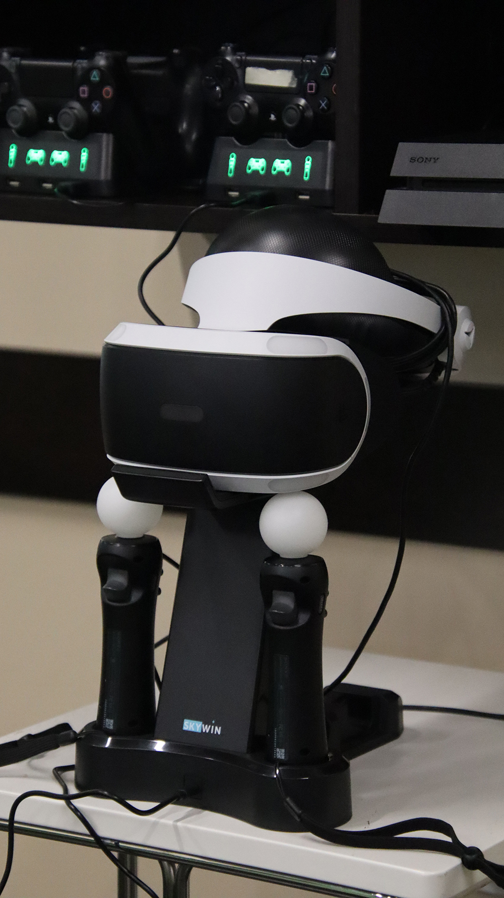 image of the game room's VR headset
