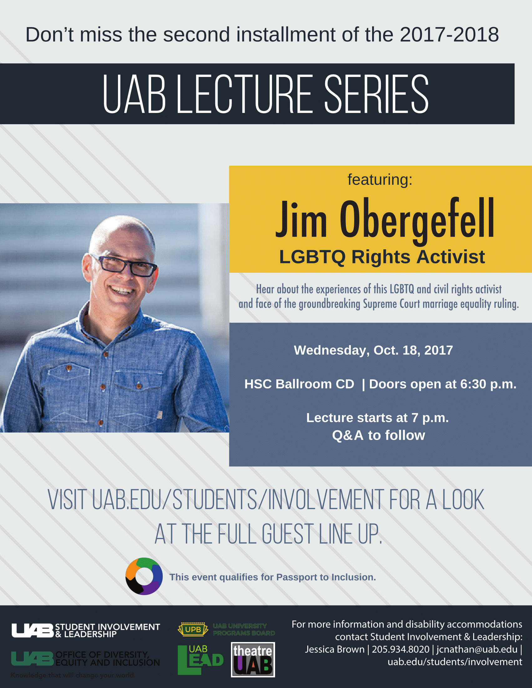 UAB Lecture Series presents Jim Obergefell 