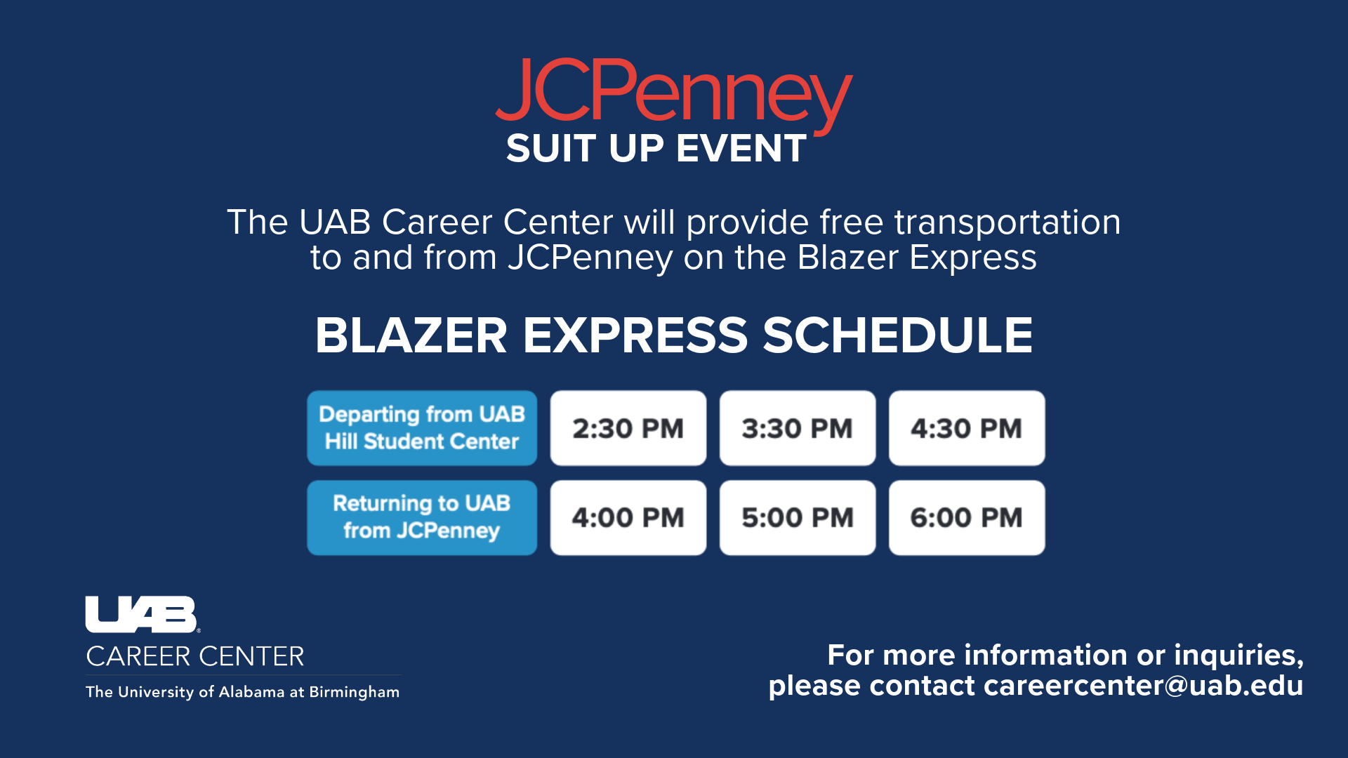 Center for Career Opportunities & JCPenny Suit-Up Event - AAE